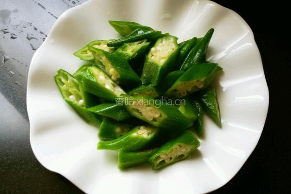秋葵炒鸡蛋的做法图解3