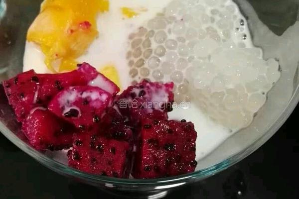 多彩西米露的做法图解7