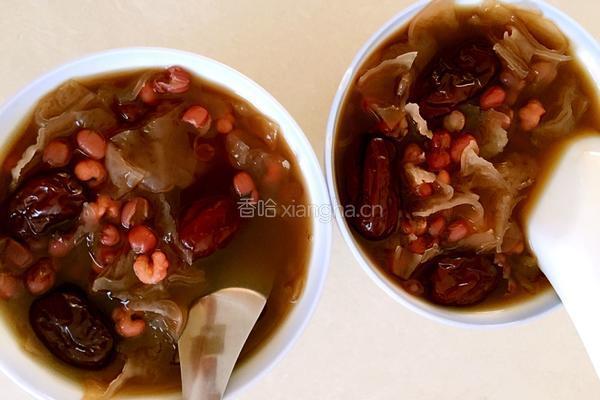 银耳红枣红豆糖水的做法图解5