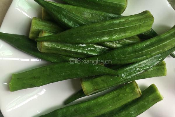 秋葵炒鸡蛋的做法图解3
