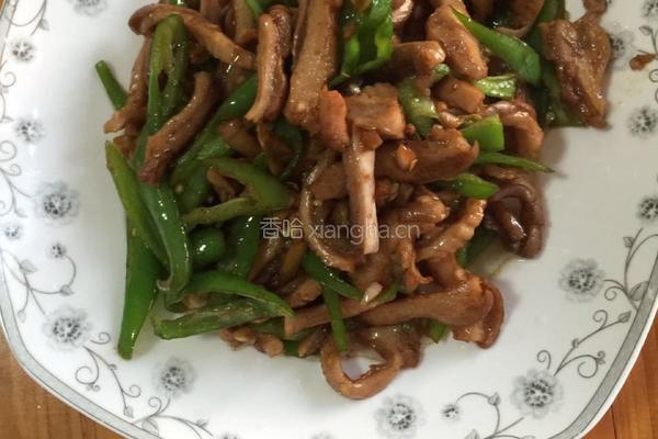 辣椒炒猪肚的做法图解4