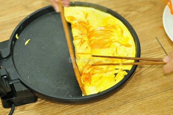 胡萝卜鸡蛋饼的做法图解6