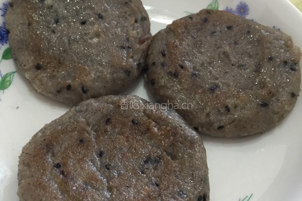花生芝麻豆渣饼的做法图解6