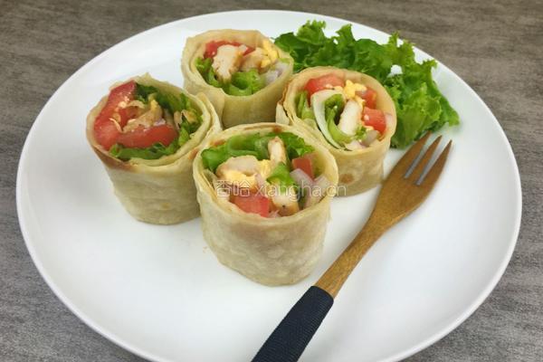 墨西哥芝士鸡肉卷的做法图解12