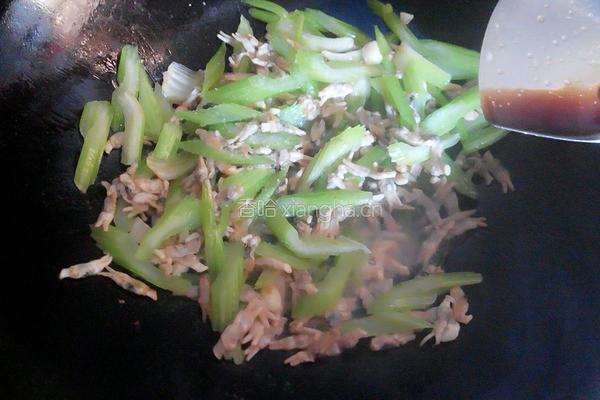 西芹炒蛏肉的做法图解6