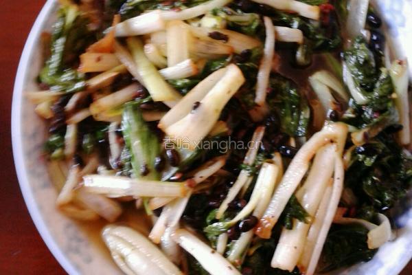 豆豉小白菜的做法图解4