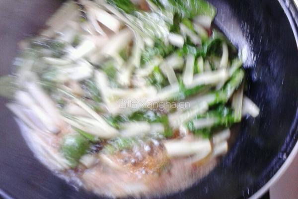 豆豉小白菜的做法图解3