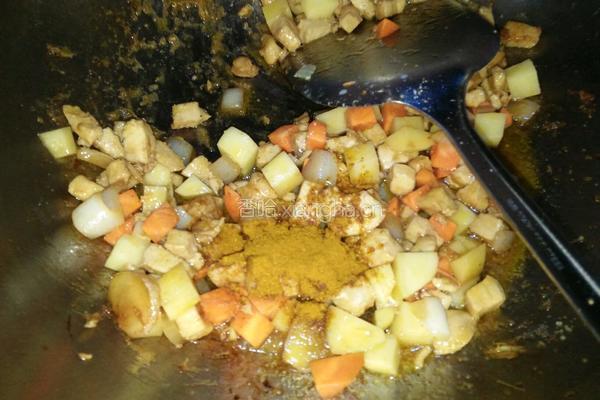 咖喱鸡肉饭的做法图解6