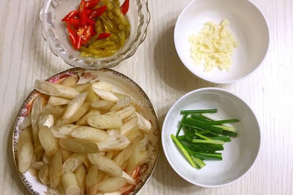 酸辣藕带的做法图解2