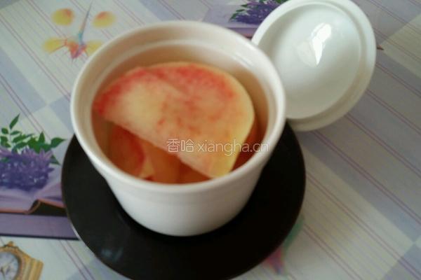 蜂蜜蜜浸水果桃的做法图解3