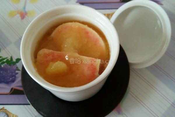 蜂蜜蜜浸水果桃的做法图解4