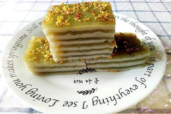 抹茶椰汁千层马蹄糕的做法图解12