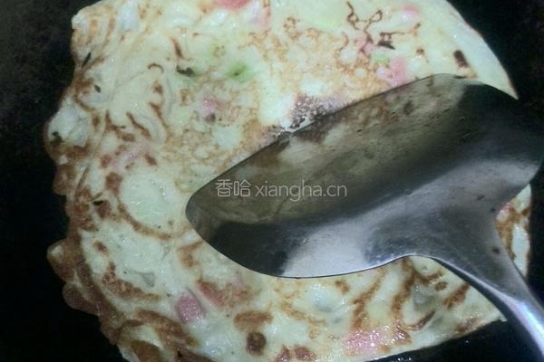 葱花火腿饼的做法图解4