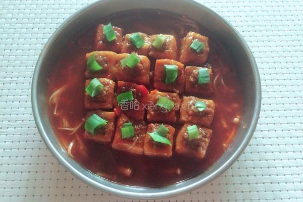 酿肉豆腐的做法图解7