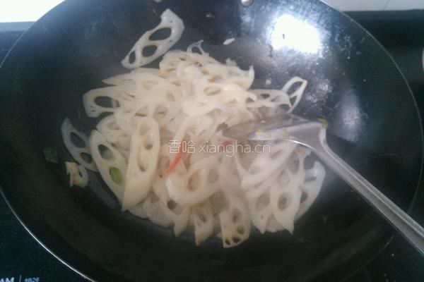 素炒藕片的做法图解2
