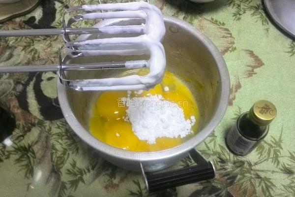 南瓜泥戚风蛋糕8寸的做法图解11