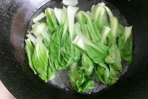 香菇油菜的做法图解4