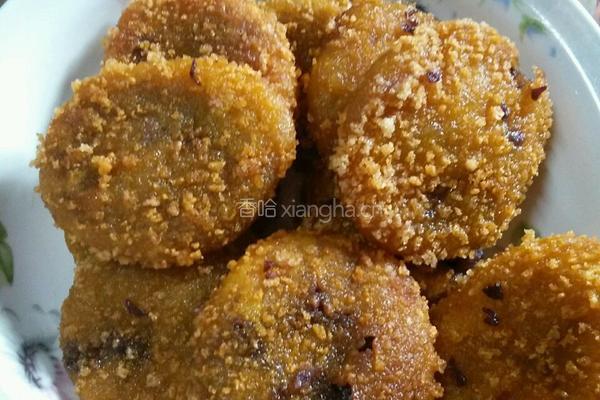 豆沙馅南瓜饼的做法图解6