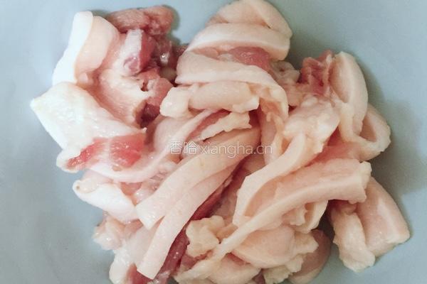 彩椒冬菜五花肉的做法图解1