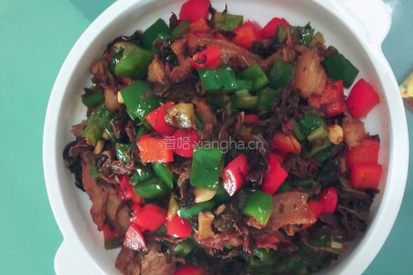 彩椒冬菜五花肉的做法图解10