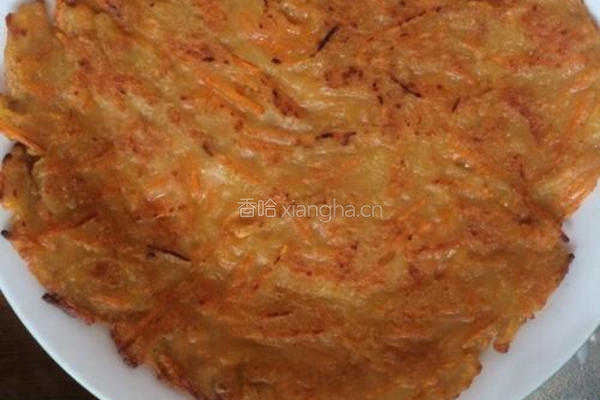 胡萝卜土豆煎饼的做法图解4
