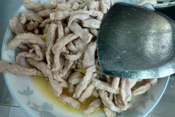 蒜苔炒肉丝的做法图解6
