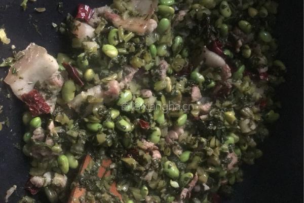 酸菜毛豆的做法图解6