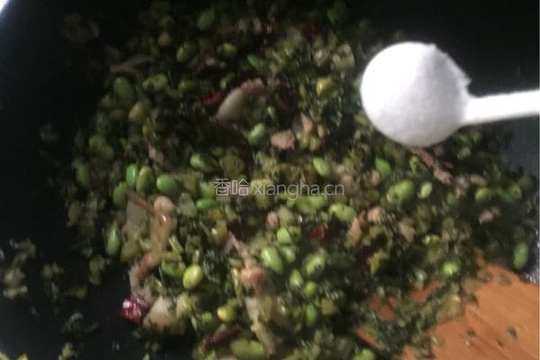酸菜毛豆的做法图解7