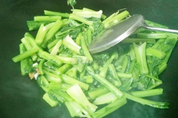 清炒春菜的做法图解4