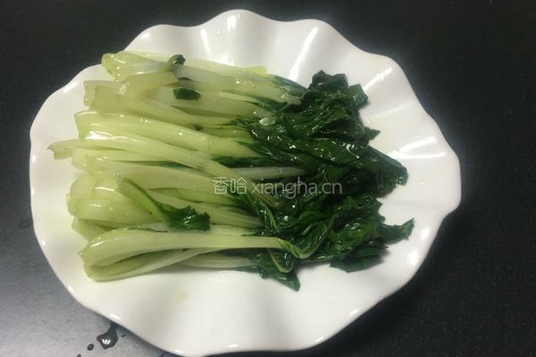 炒小白菜的做法图解6