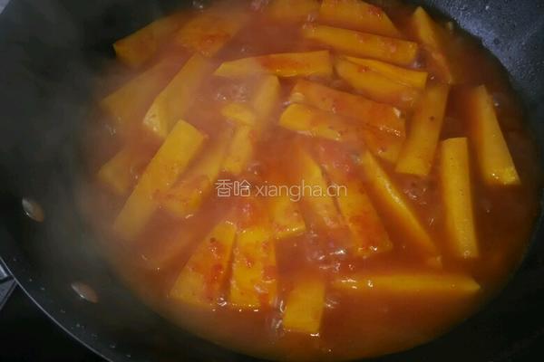 茄汁南瓜的做法图解4