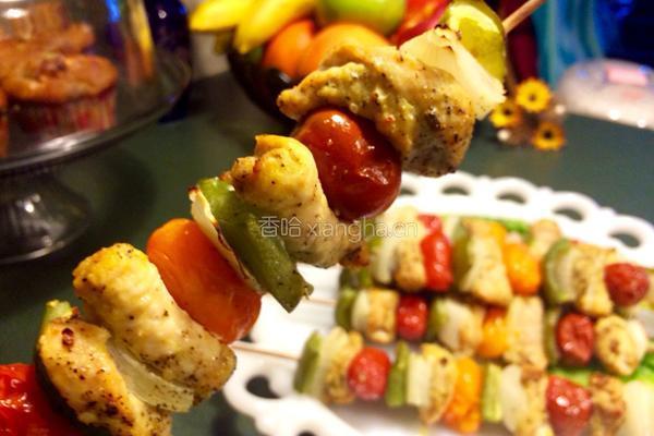 火鸡肉烤串的做法图解8