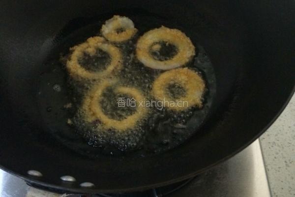 洋葱圈油炸的做法图解4