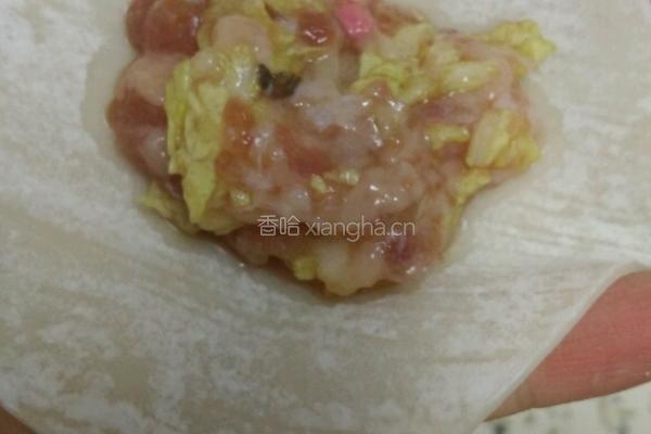 猪肉白菜馅蒸饺的做法图解2