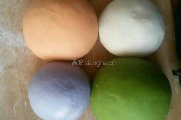 彩色饺子的做法图解2