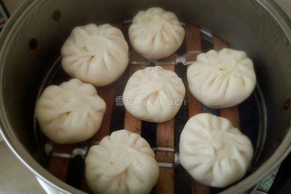 白菜腊肉豆腐包的做法图解14