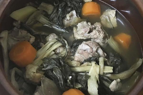 龙骨菜干汤（沙煲法）的做法图解7