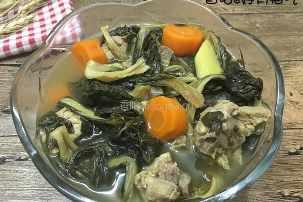 龙骨菜干汤（沙煲法）的做法图解8