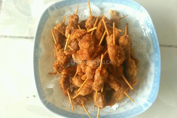 香脆牙签肉的做法图解10