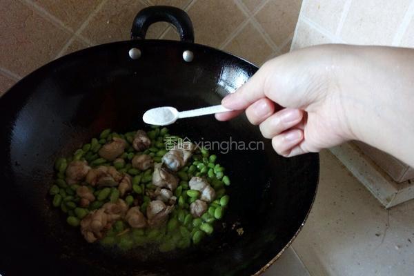 鸡腿烧毛豆的做法图解8