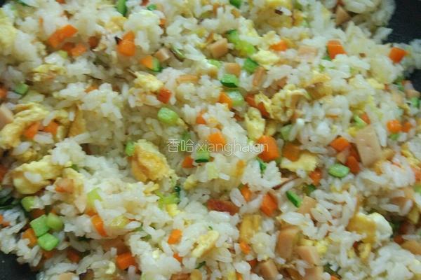 家常炒米饭的做法图解2