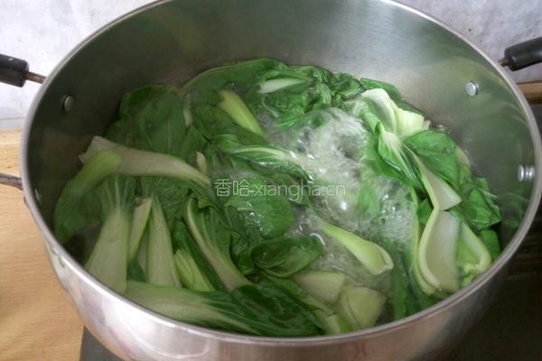 耗油香菇油菜的做法图解4