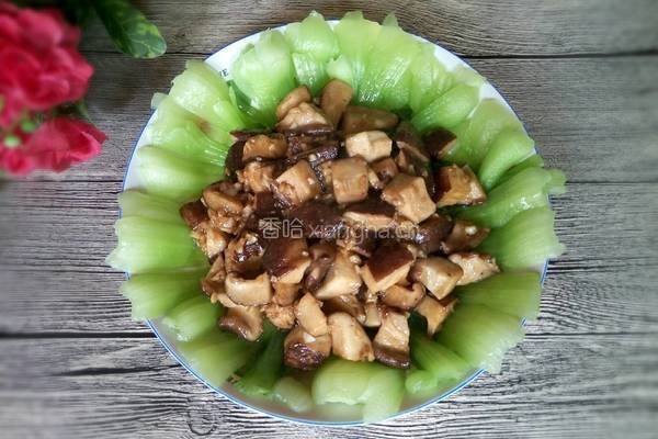 耗油香菇油菜的做法图解8