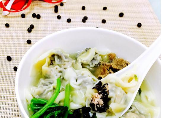 双肉补钙云吞面的做法图解9