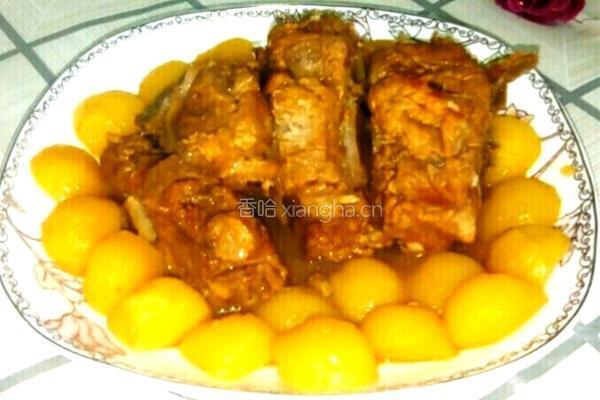 猪脊骨炖土豆的做法图解8
