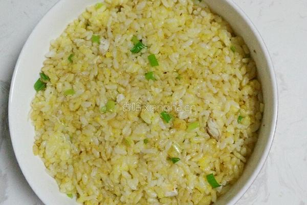 蟹肉黄金炒饭的做法图解8