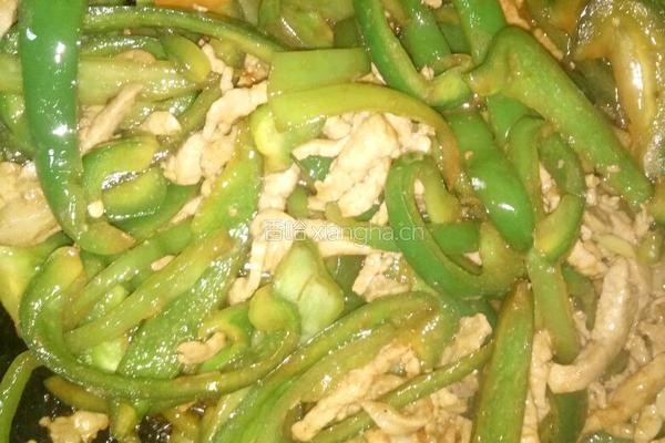 菜椒炒肉丝的做法图解8