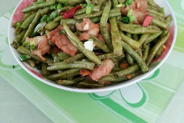 干煸豆角炒肉片的做法图解5