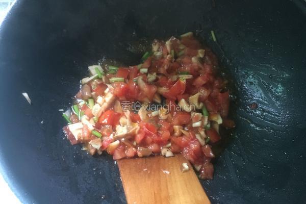 西红柿炒饭的做法图解4