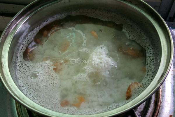 虾米猪肉菜粥（简易版)的做法图解2